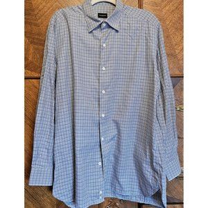 Ermenegildo Zegna Plaid Luxury Size XL Long Sleeve Blue Brown Shirt 5